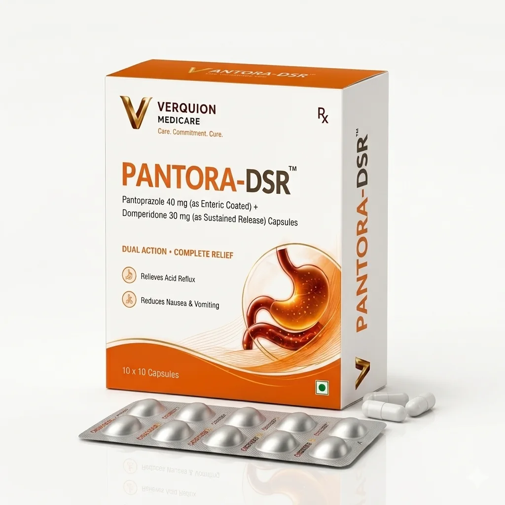 PANTORA-DSR carton and blister strip.